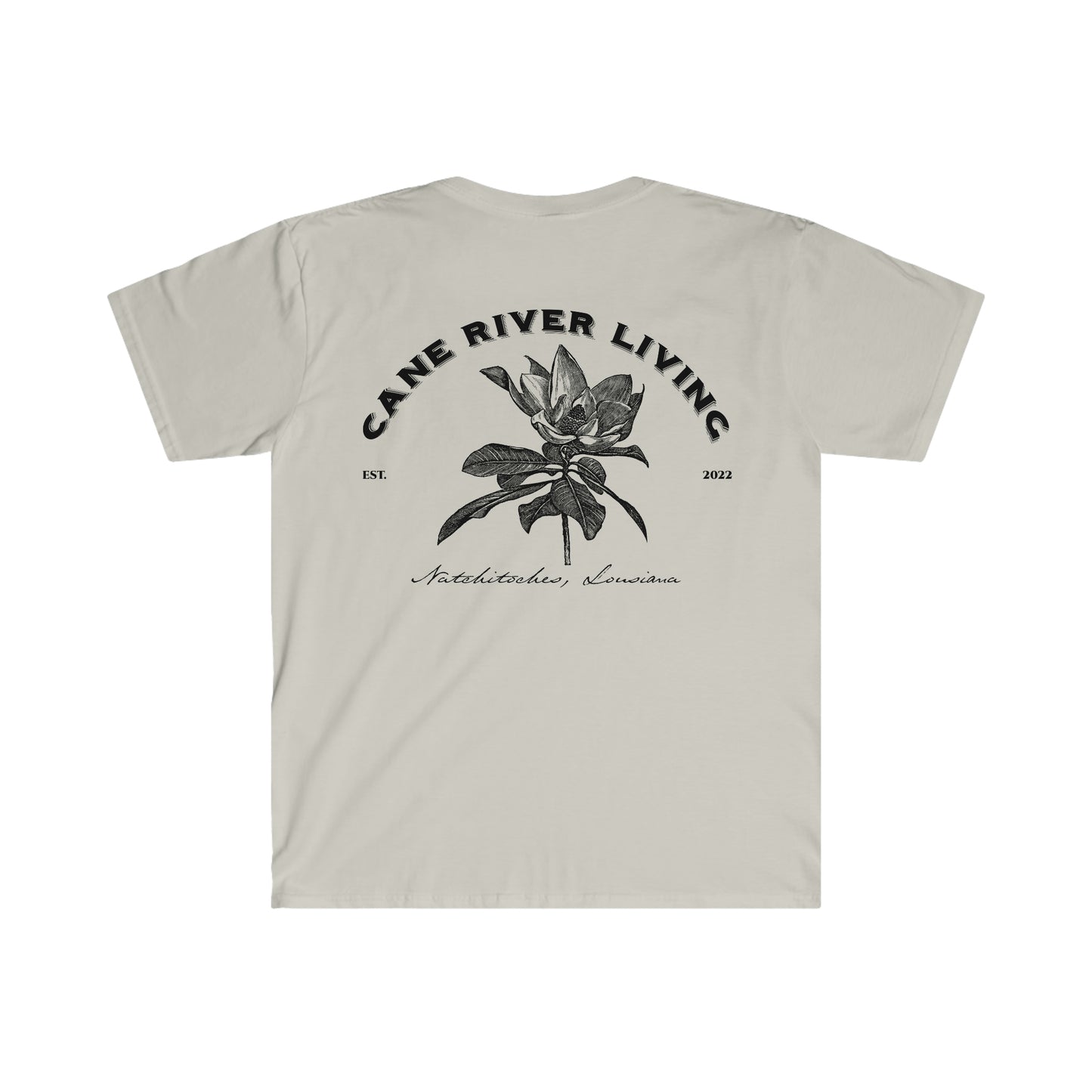 Vintage Magnolia Drawing - Unisex Softstyle T-Shirt