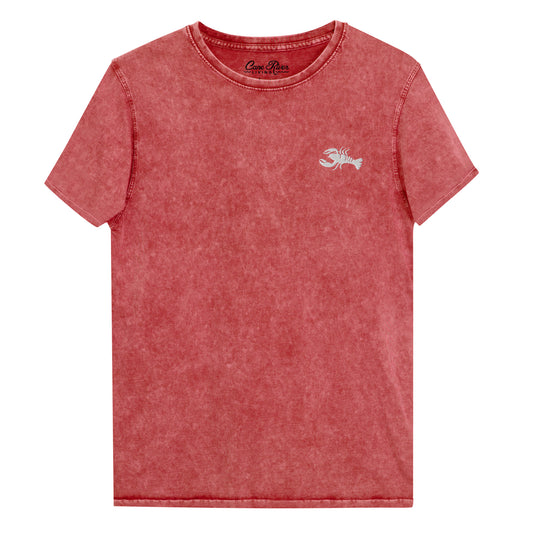Embroidery Crawfish - Denim T-Shirt